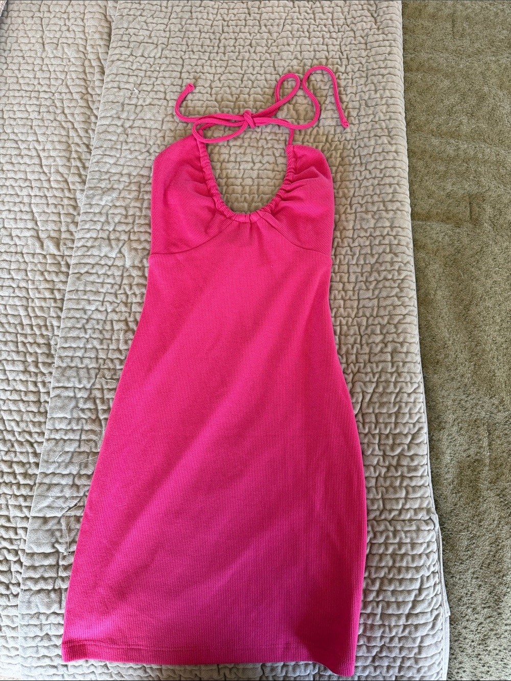 Princess Polly Hot Pink Halter One-Piece Bodysuit